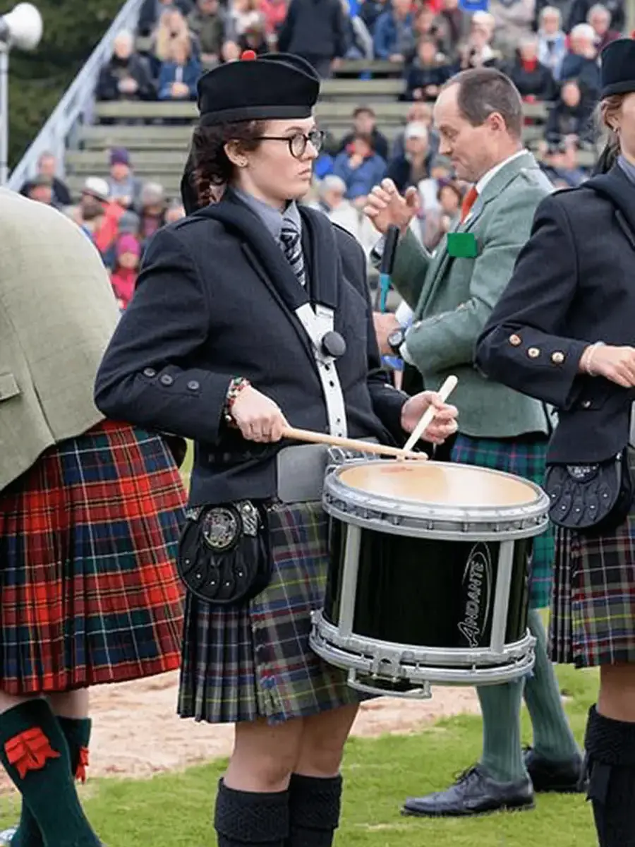 Former Gordonstoun Student Performing Pipe Drumming