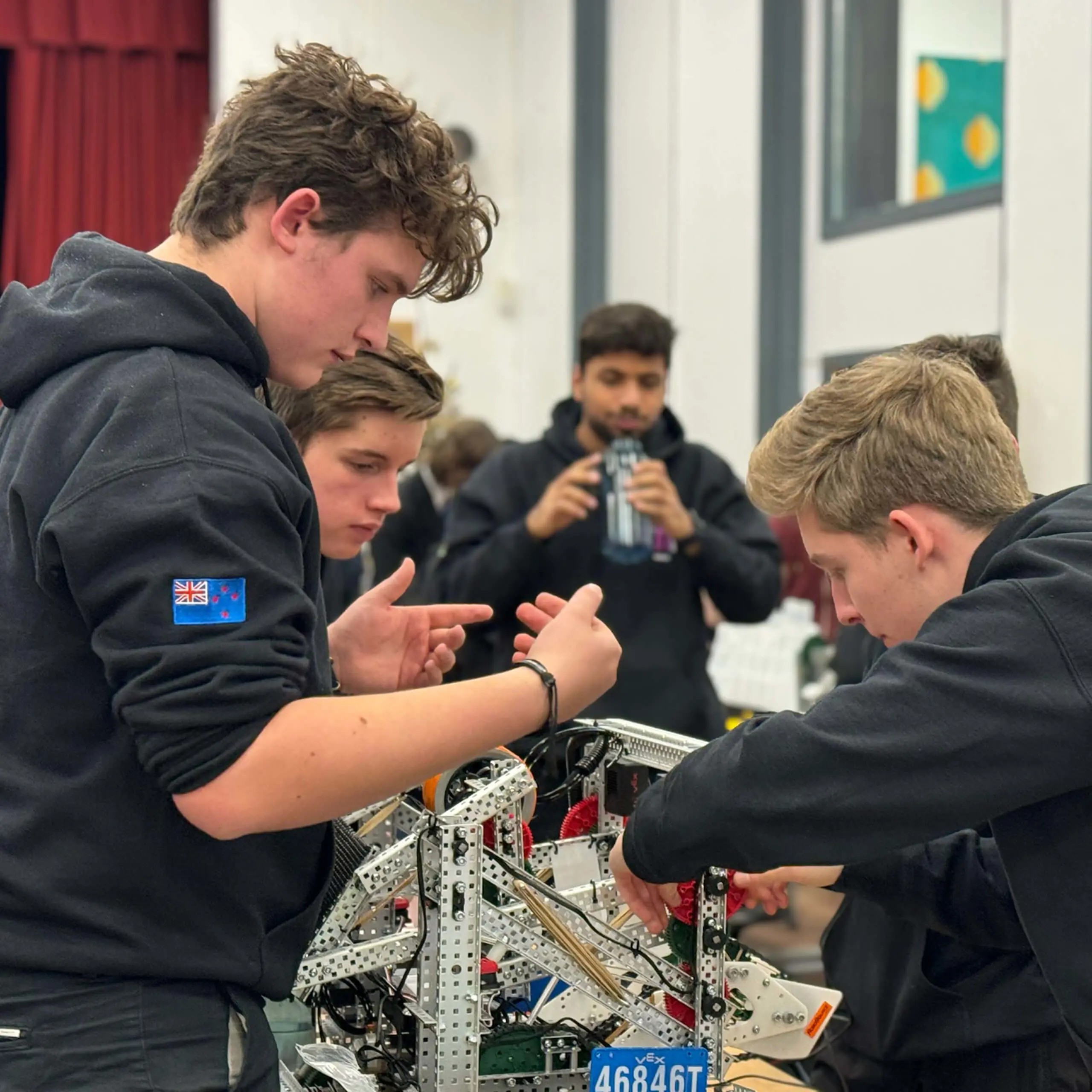 Gordonstoun pupils at Robotics club