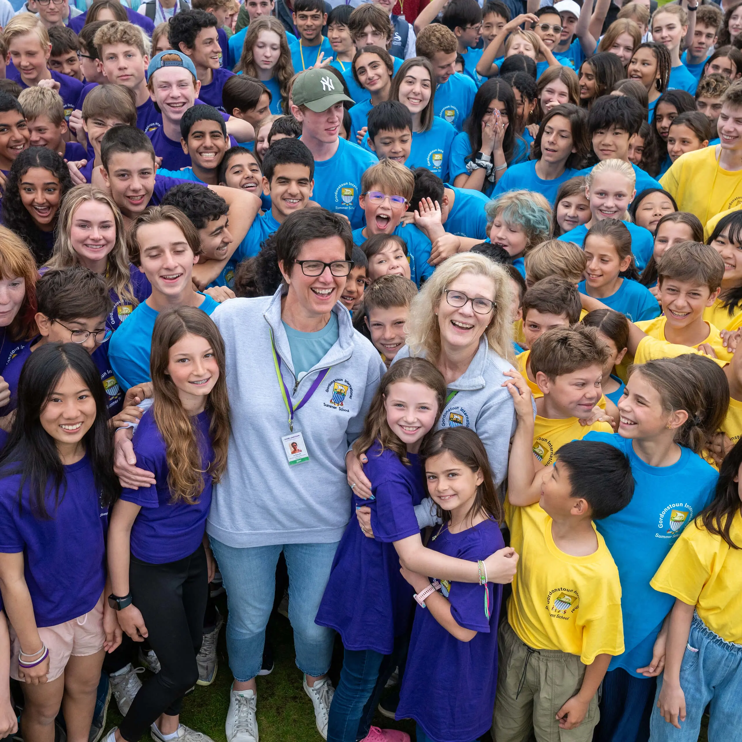 Jo and Happy Students