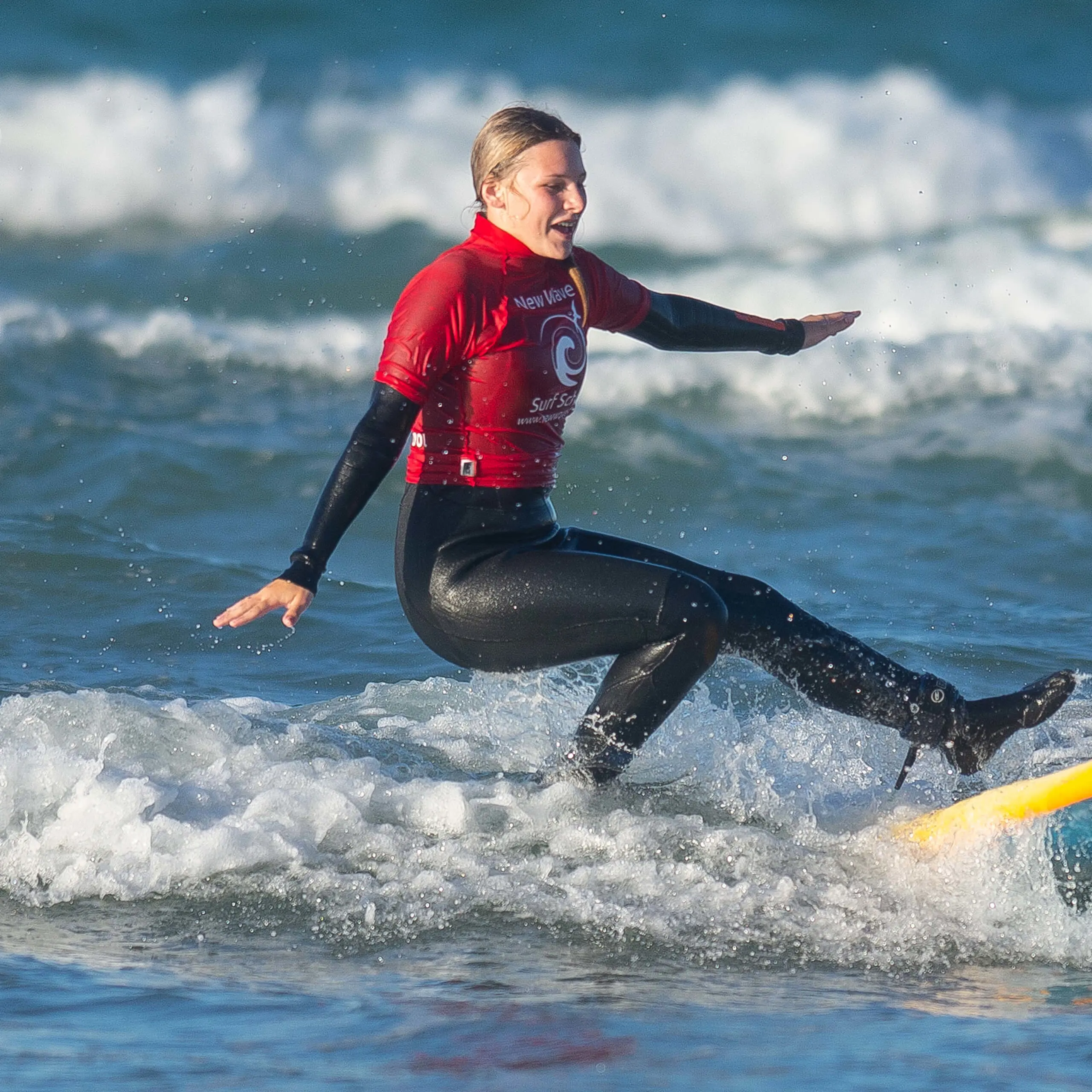 Girl surfing