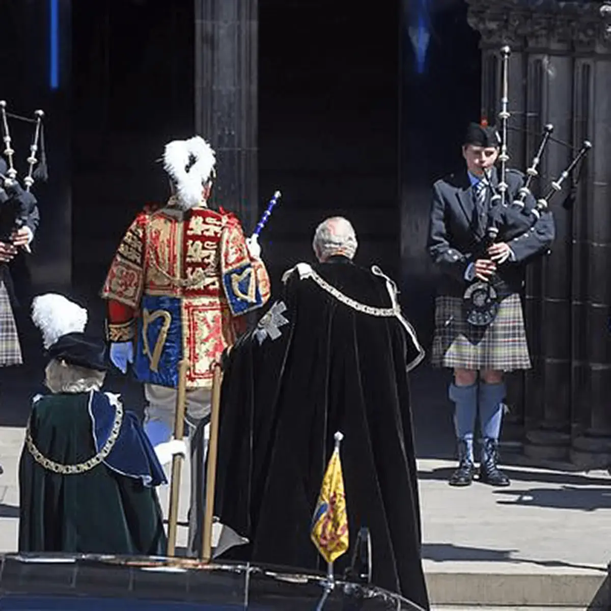 HRH King Charles Arriving at St. Giles Cathedral