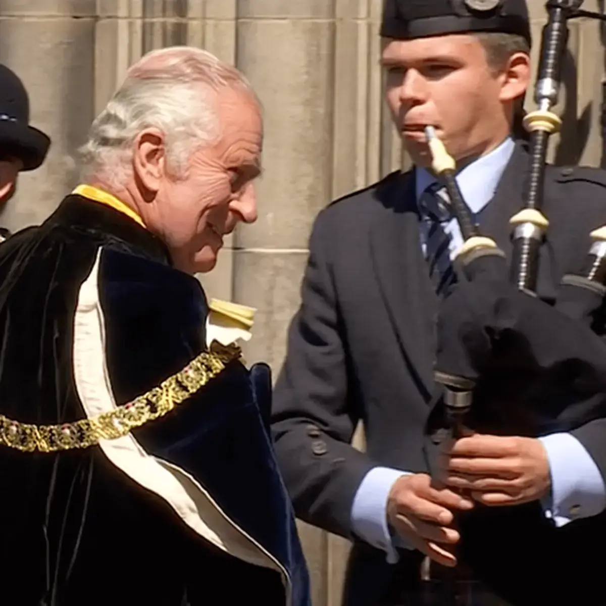 HRH King Charles Arriving at St. Giles Cathedral