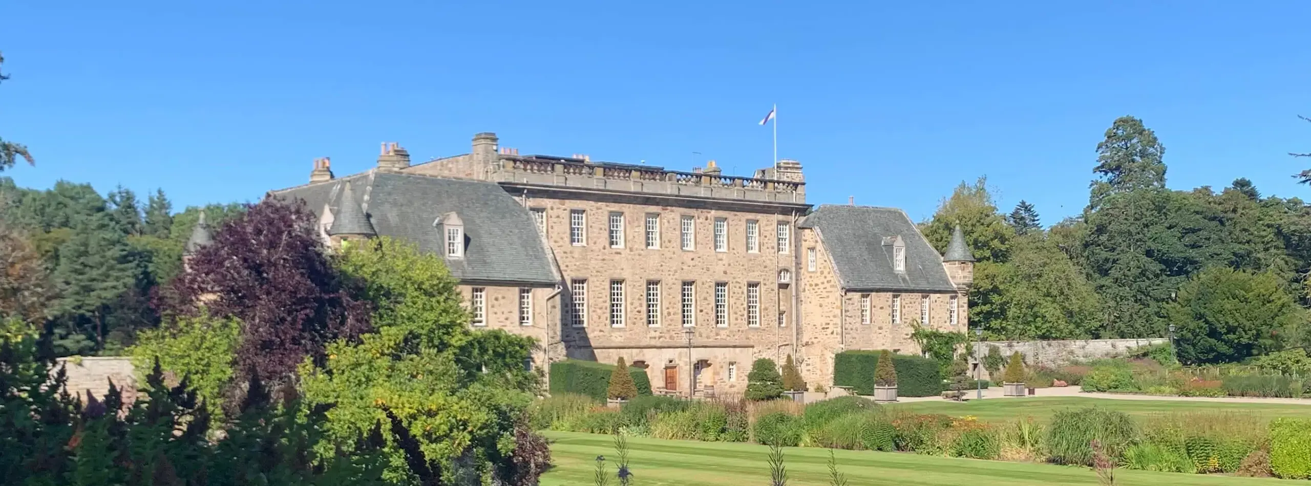 Gordonstoun House in the sunshine