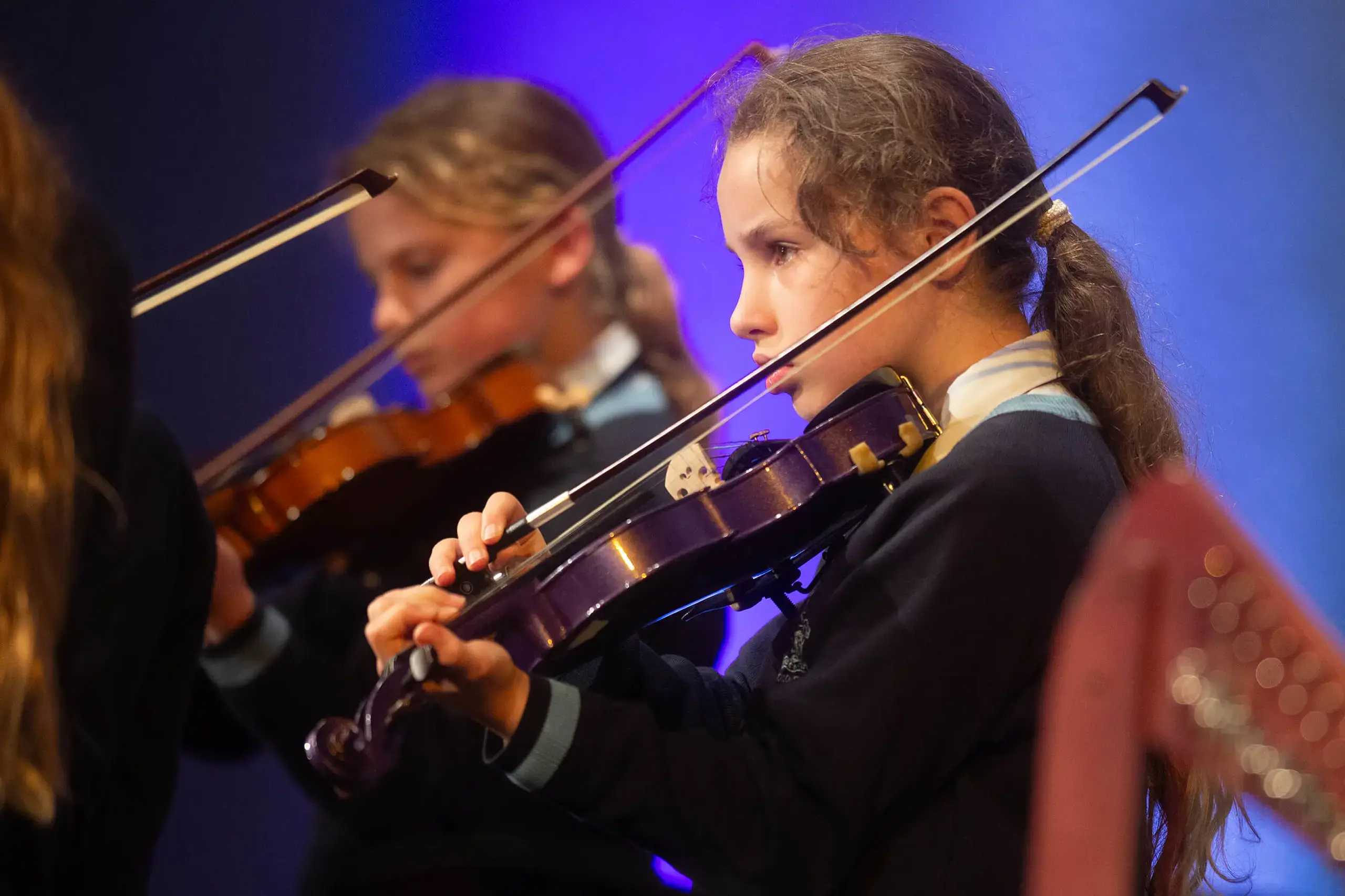 Gordonstoun Prep pupils playing violins