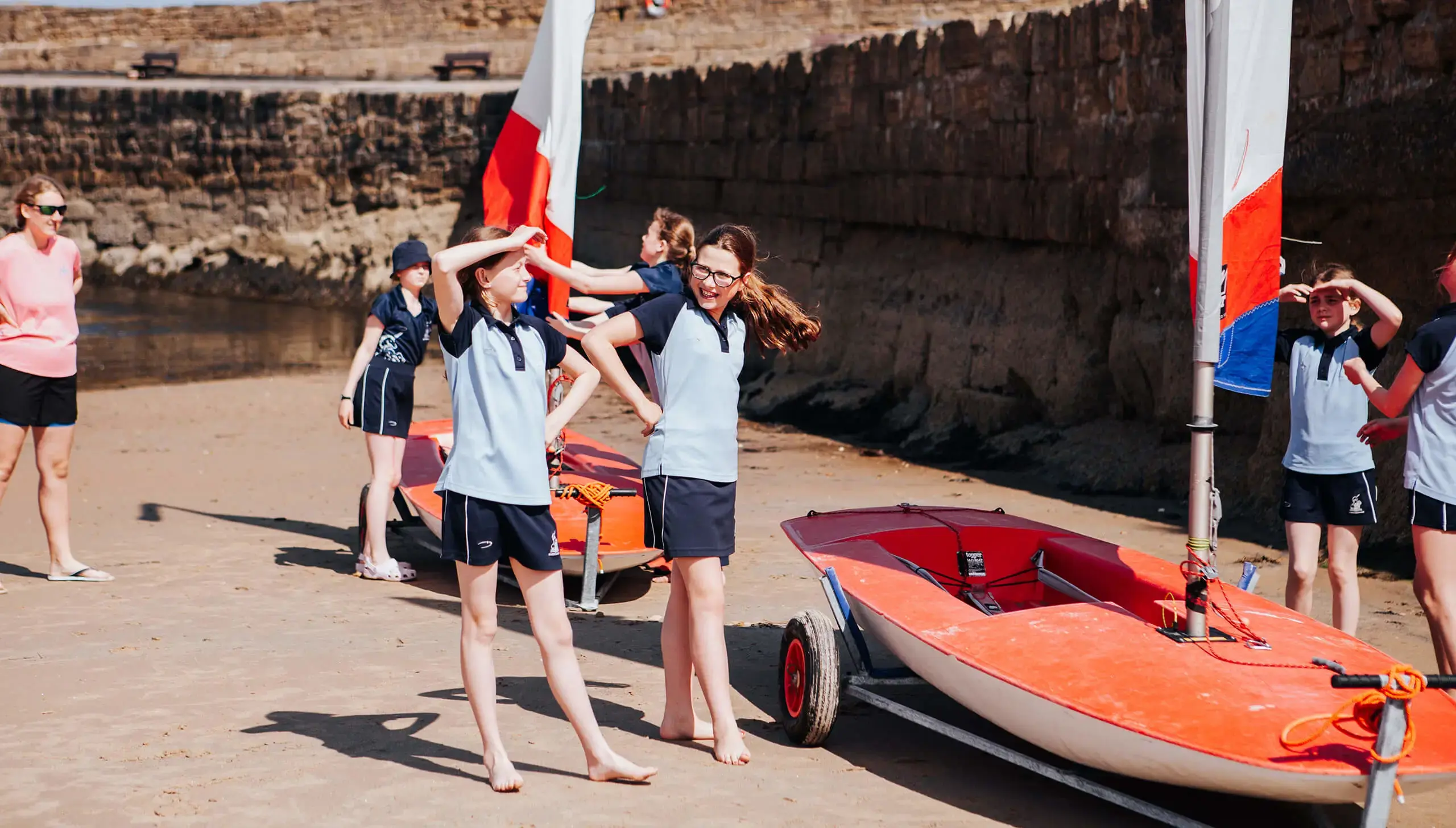 Gordonstoun students sailing on Ocean Spirit