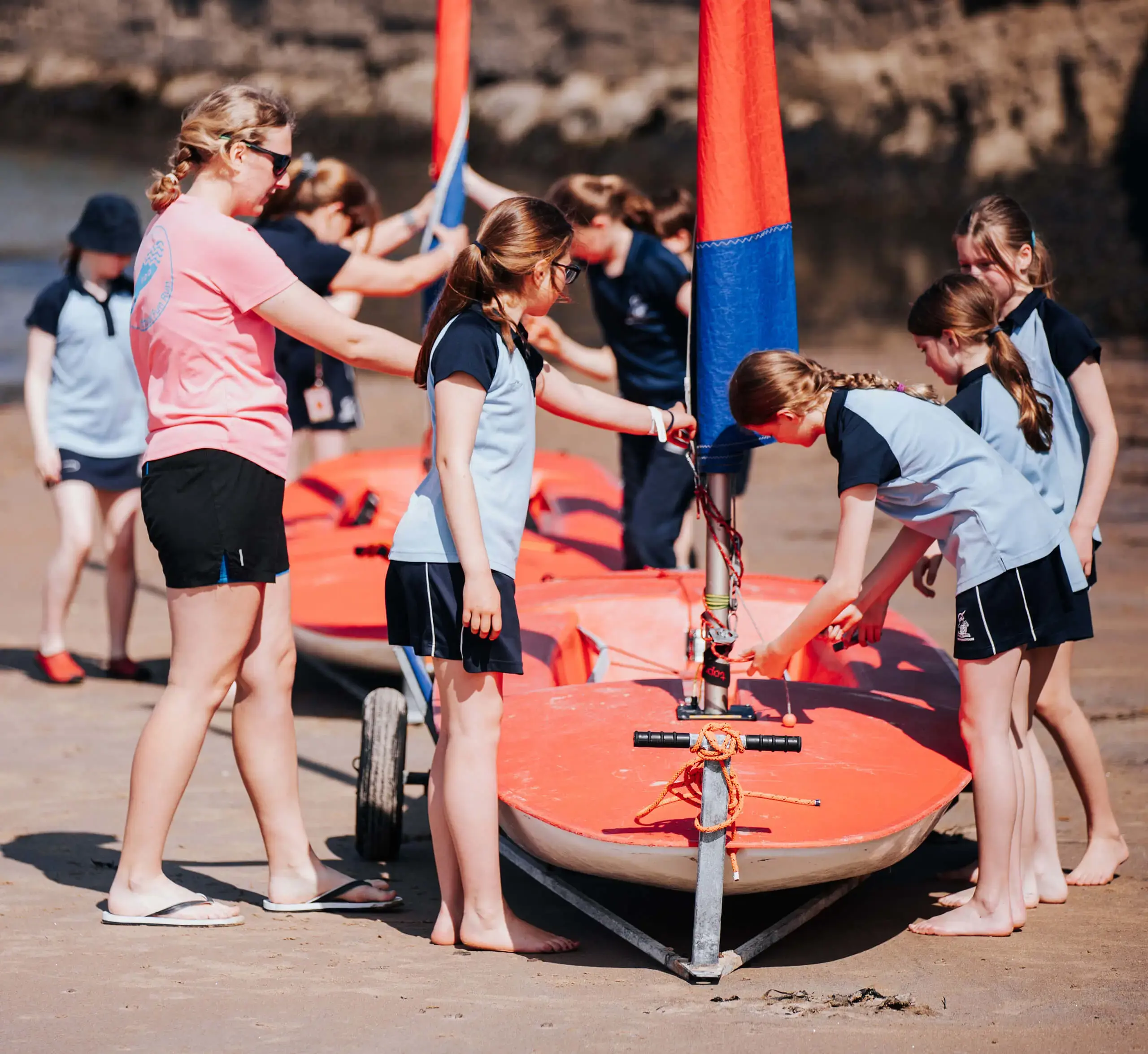 Prep sail training at hopeman