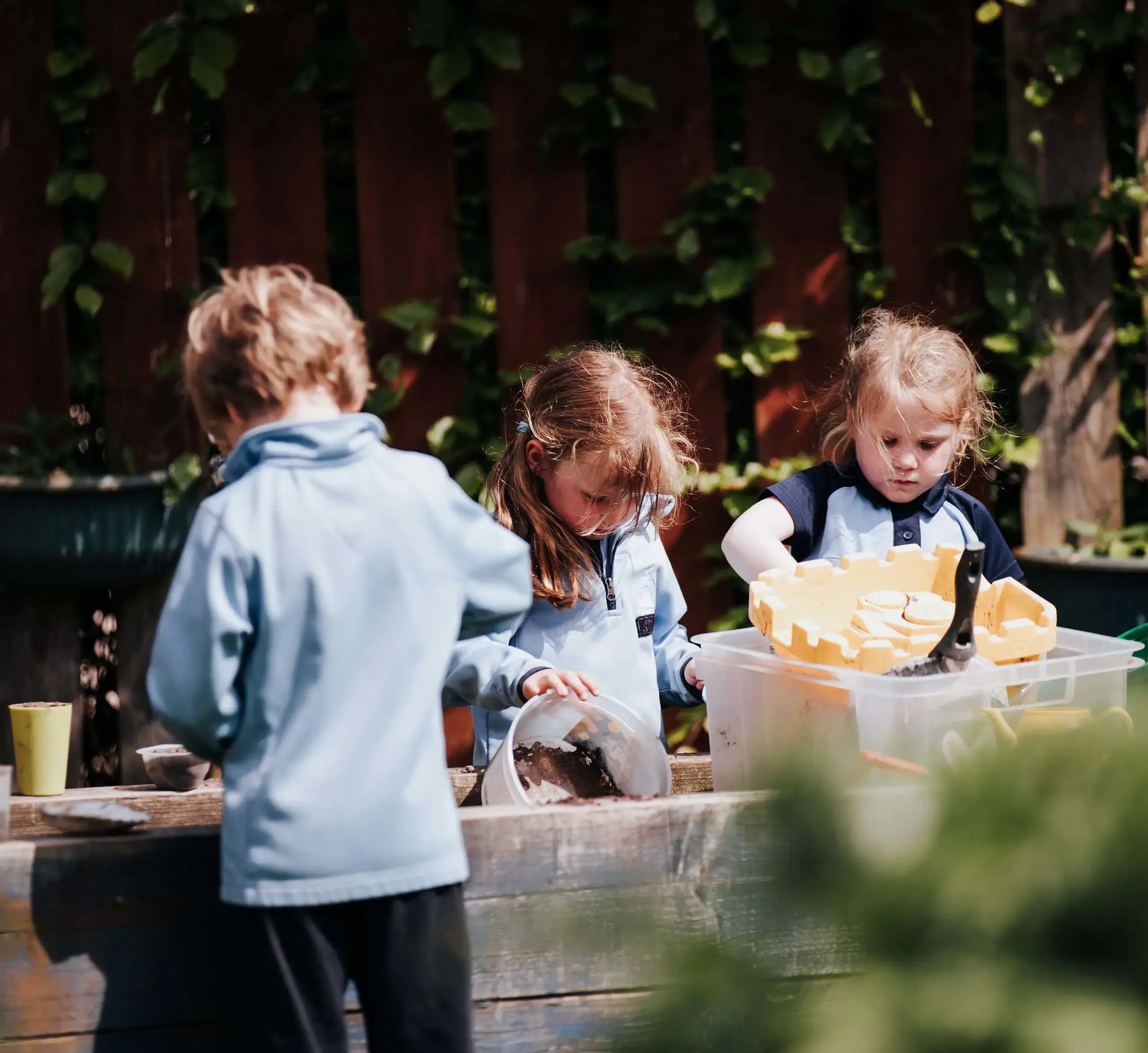 Younger years outdoor play in the garden