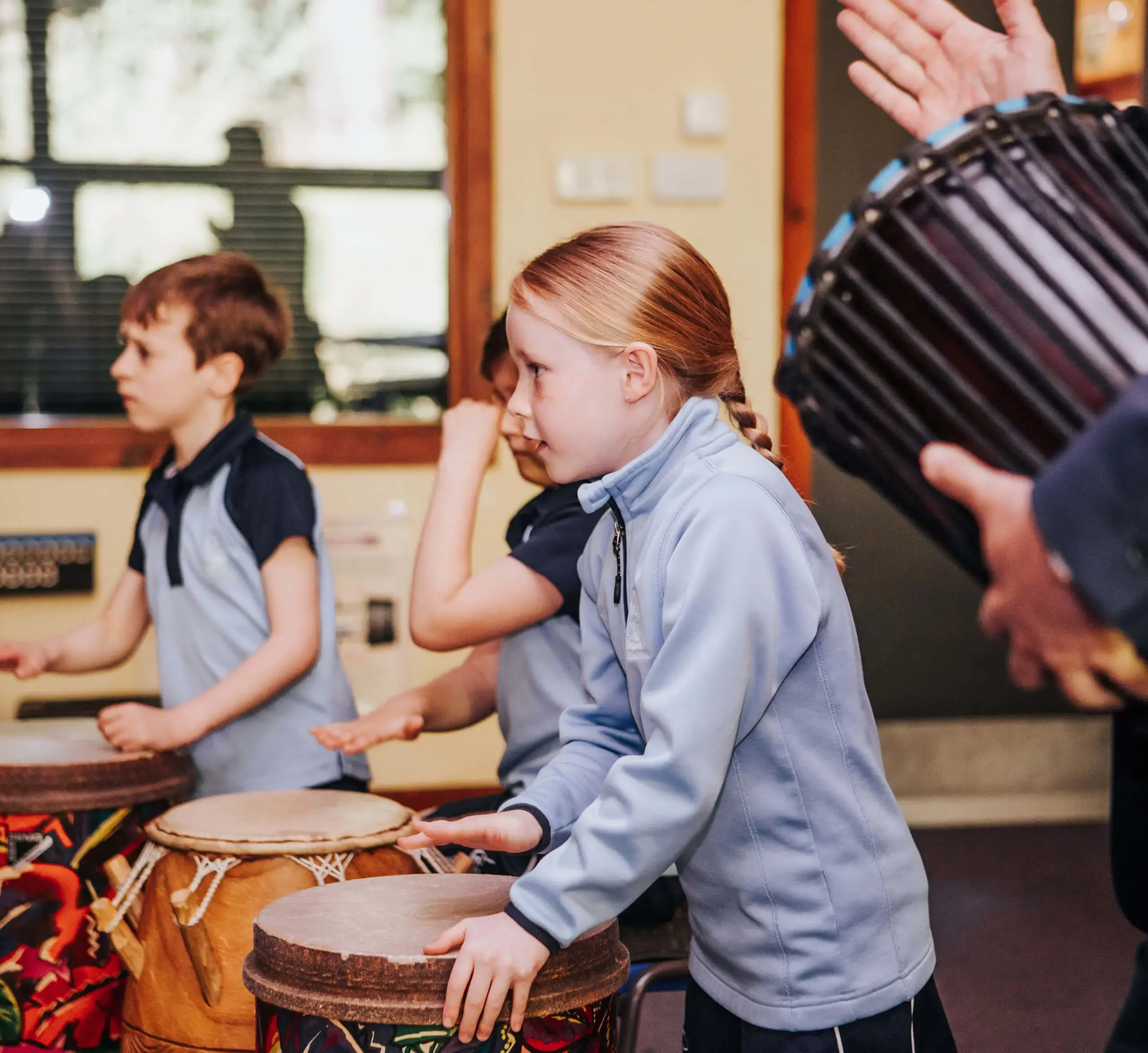 Year 2 pupils explore rhythms in music