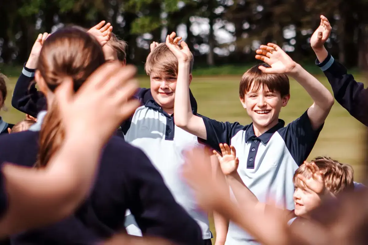 Happy Smiley prep students