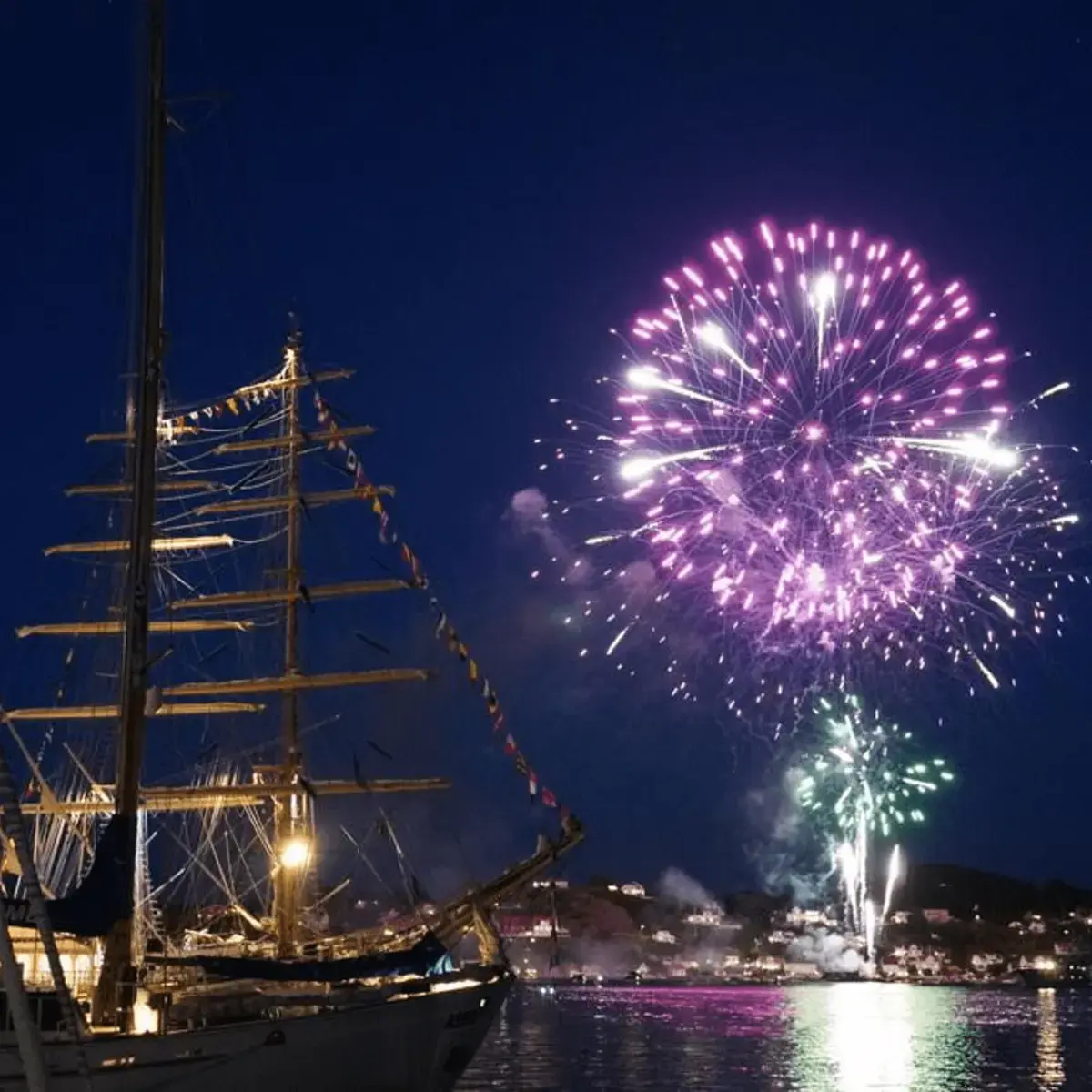 Fireworks Over Inverness Harbor