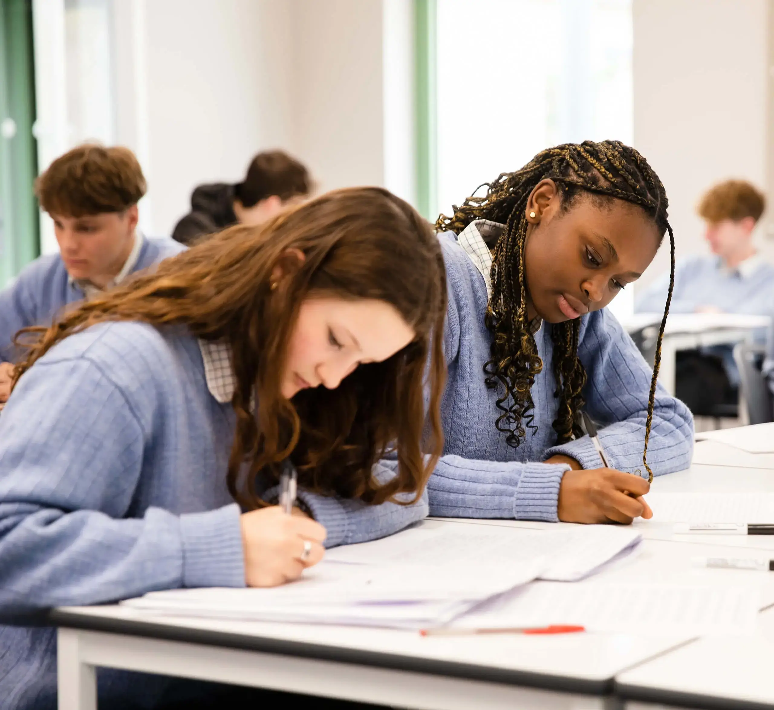 Gordonstoun Senior pupils working in a lesson